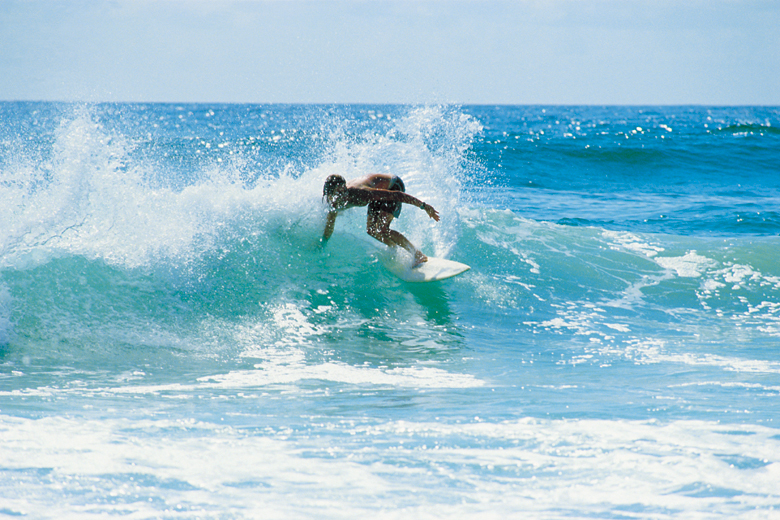 Surfing at Broadbeach