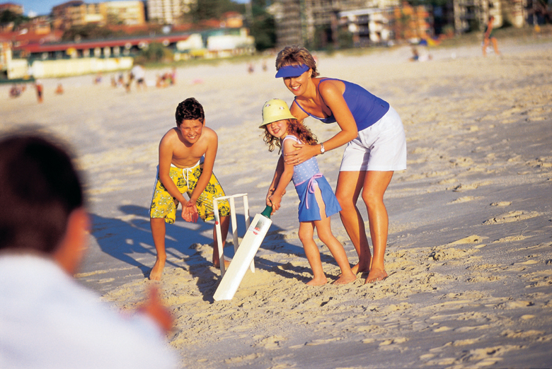 Gold Coast beach cricket