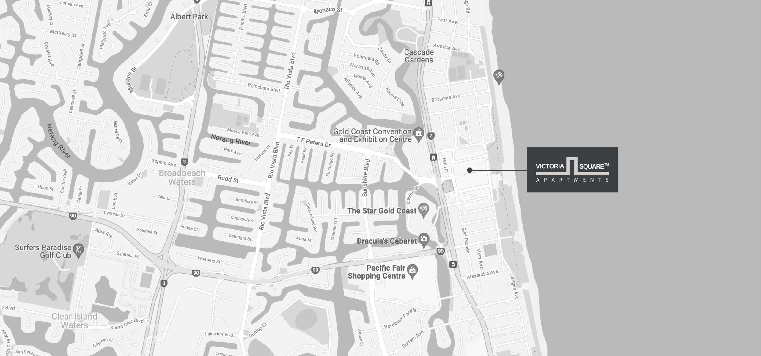 Victoria Square Apartments Map